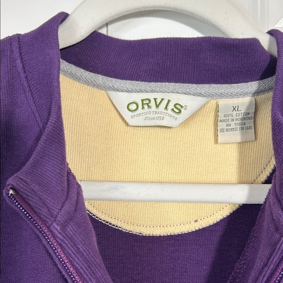 Orvis Women’s Deep Purple Zip-Up Sweater - Picture 6 of 7